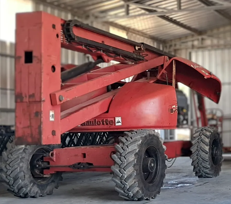 Haulotte HA20PX vista lateral roja Uruguay